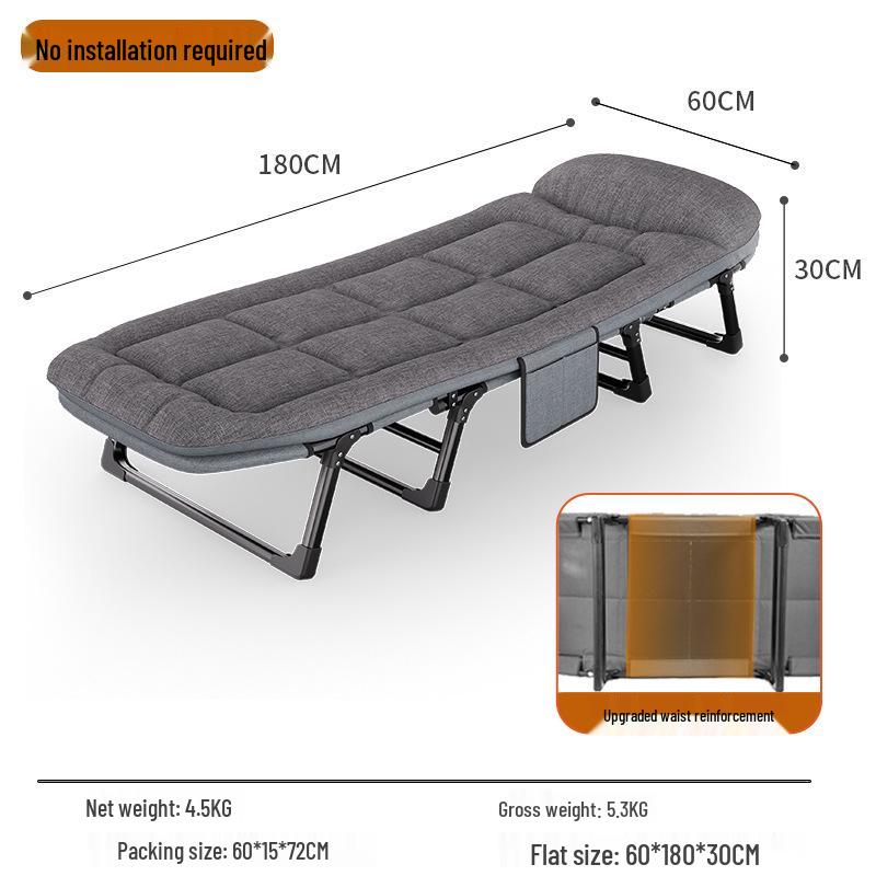 Folding Recliner Camping Bed for Naps and Office