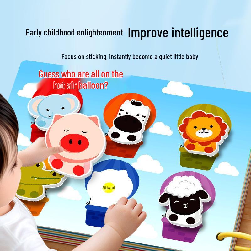 Quiet Book: Interactive Literacy Toy for Children's Early Education, Featuring Velcro Storytelling and Parent-Child Engagement