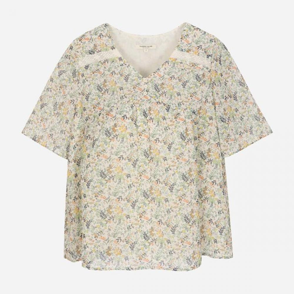 Thursday Island Women V Neck Chiffon Blouse T264mbl243w
