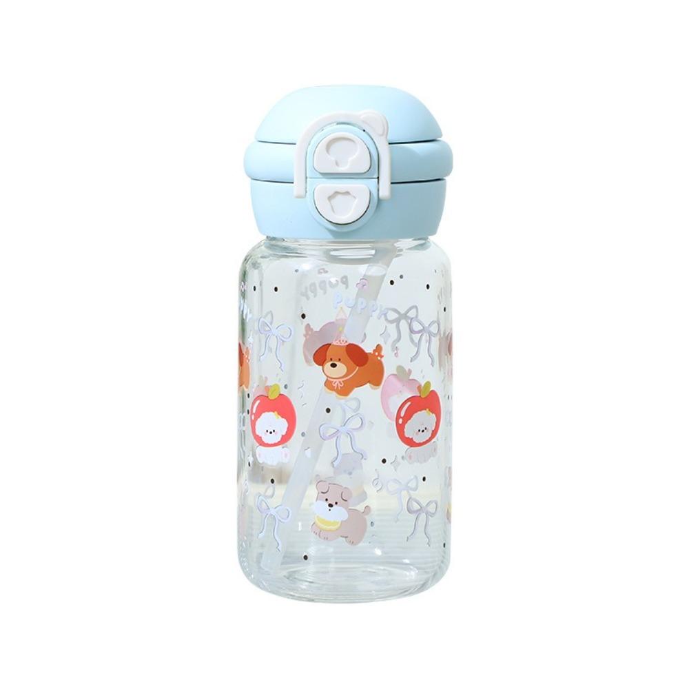 Bouncing Plastic Water Bottle Double Drinking Cartoon Water Bottle  Children