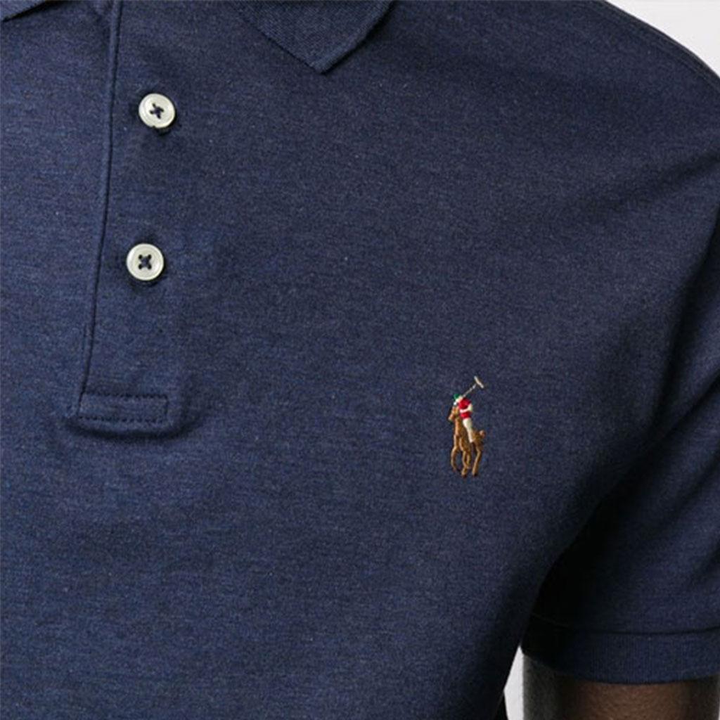Polo Ralph Lauren Embroidered Logo Short Sleeve Polo Shirt Men Tops Navy-Blue 710652578-075
