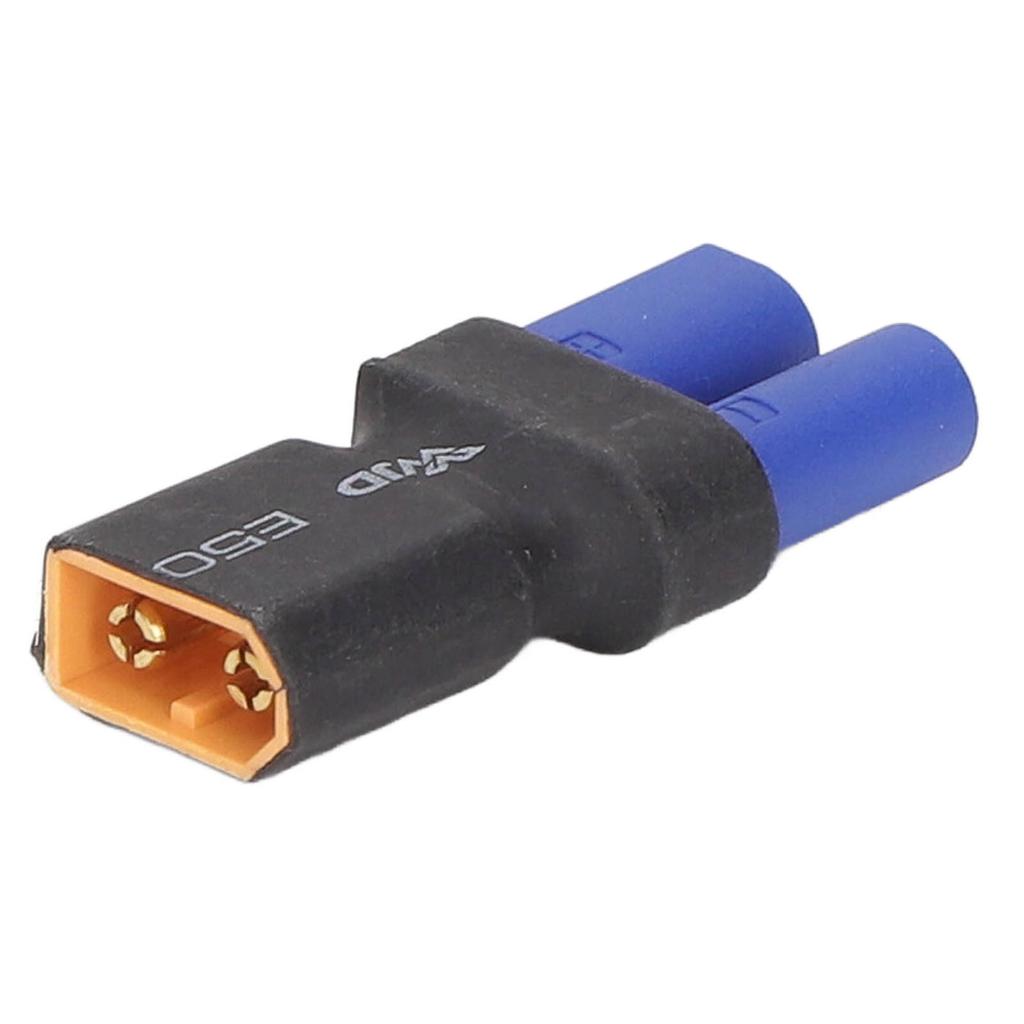 5Pcs EC5 To XT60 Adapter Rubber Plastic Copper Sturdy Accurate High Safety EC5 To Male Adapter for RC Car Aircraft Boat