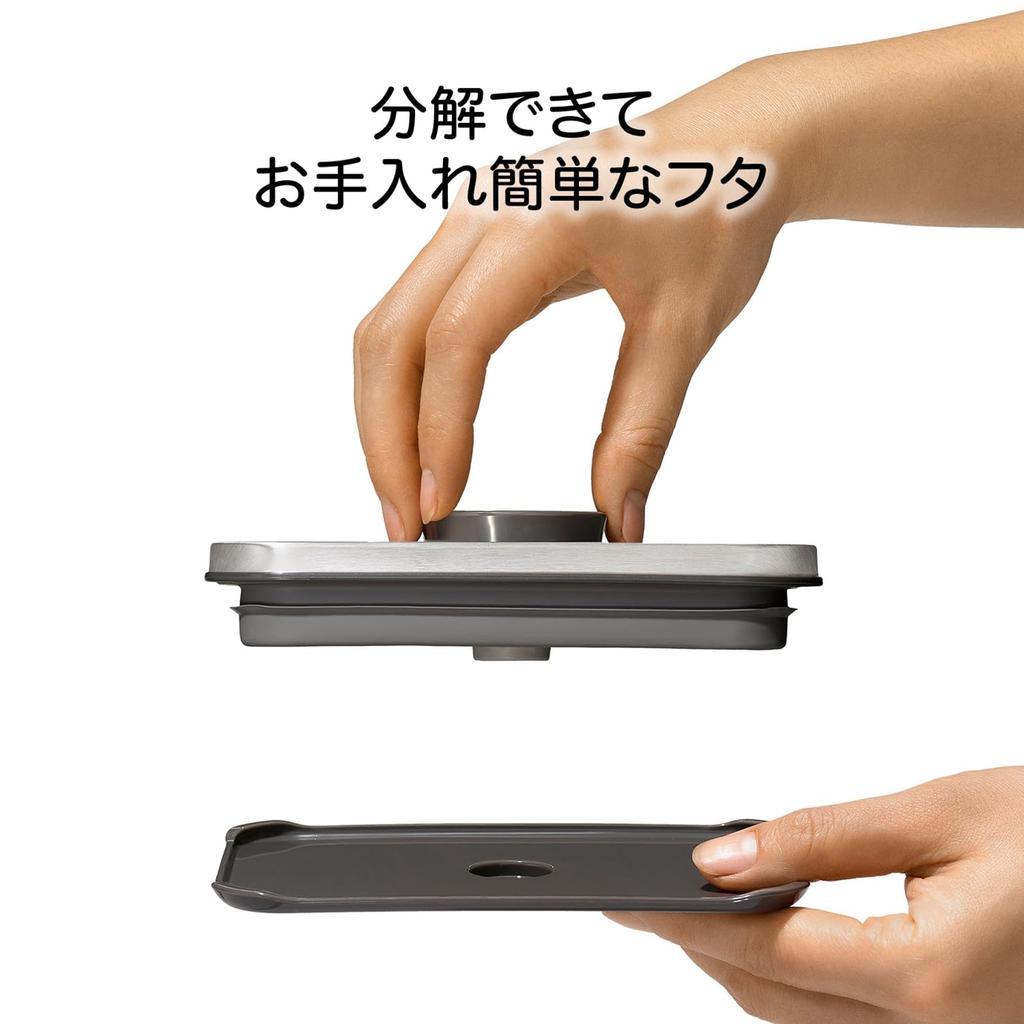 OXO Plastic Storage Stainless Steel Pop Kitchen Storage Dry Mini Container, Airtight, 0.2L, Container, (Food, Condiments, Goods, Moisture-Proof),