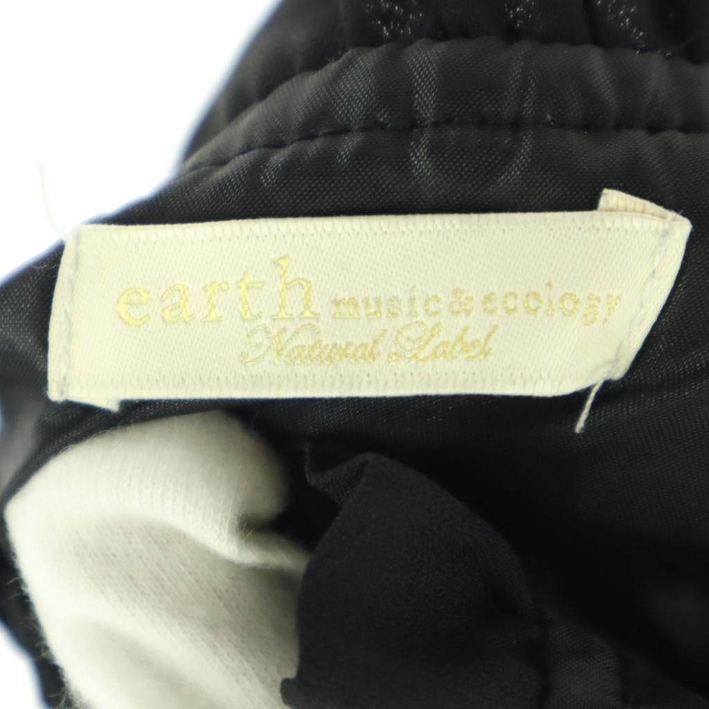 Schönheitsprodukte earth music&ecology Langarm Durchsichtige Ärmel Falten Langkleid Damen Gebraucht