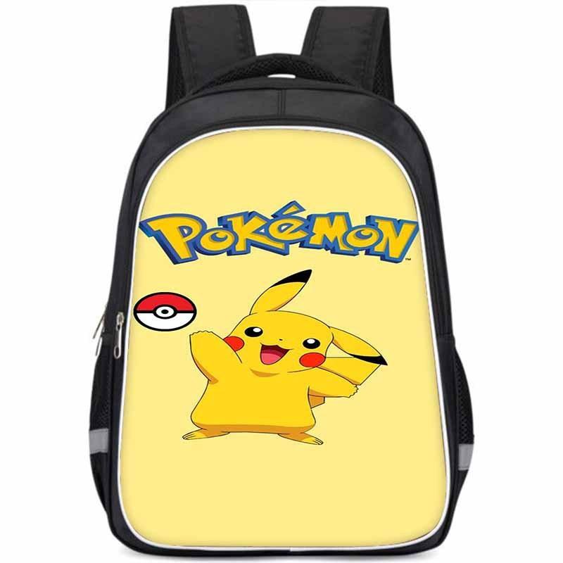 Pikachu Large Capacity Lightweight 3d Oxford Cloth Kids Backpack For School Education