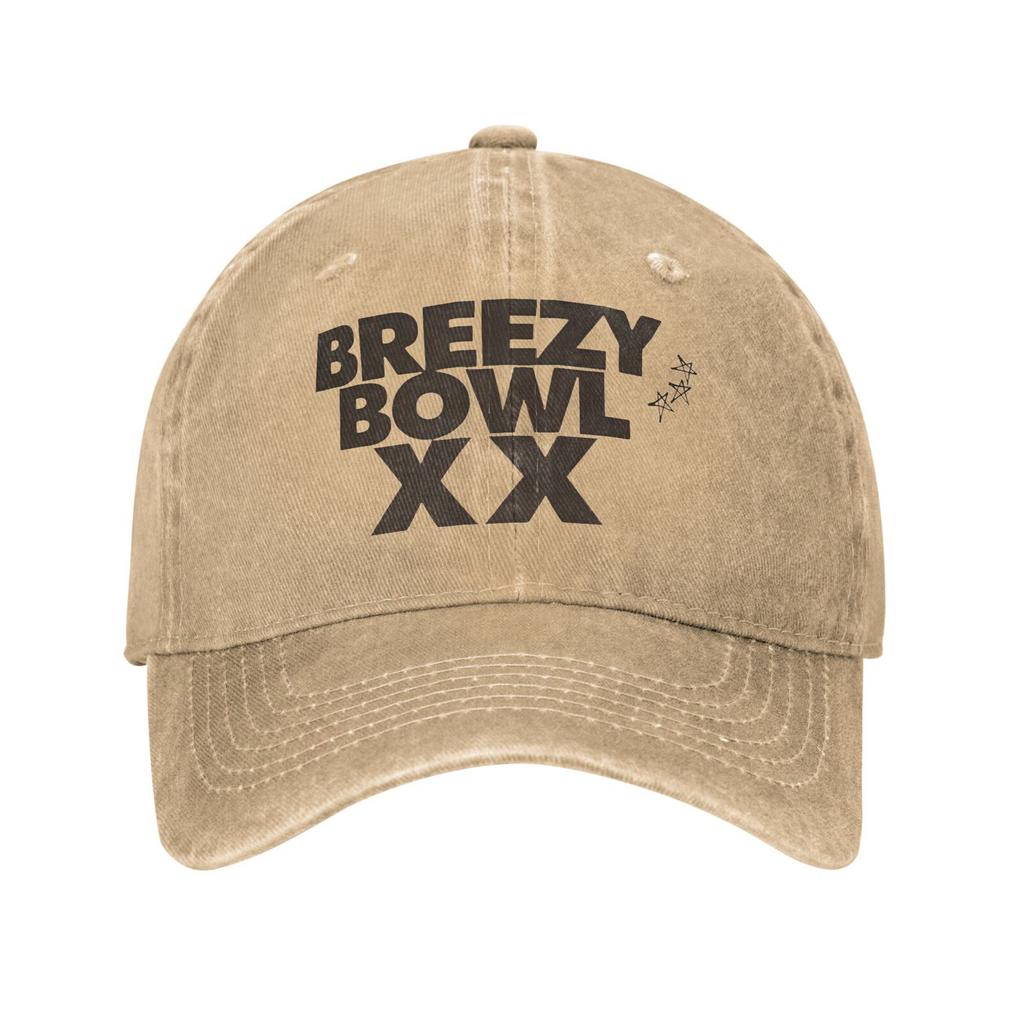 Rapper Chris Brown Breezy Bowl XX Tour Baseball Caps Men Women Distressed Denim Headwear  Outdoor Adjustable Caps Hat