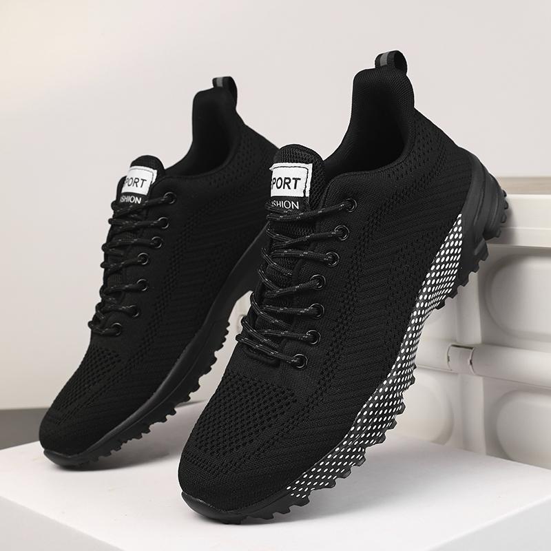 Fashion Summer Men's New Mesh Strap Tennis Sports Running Shoes Large Breathable Work and Leisure Vulcanized Shoes Zapatillas Hombre