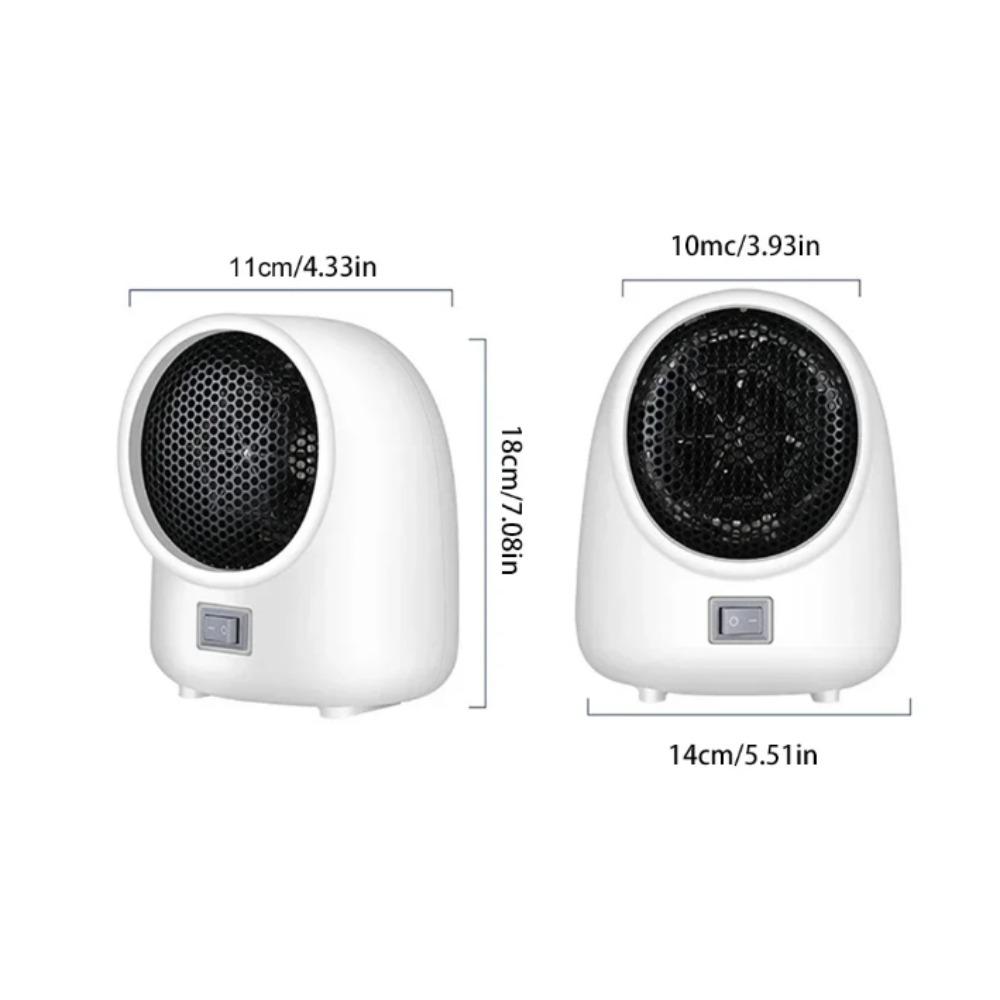 Mini Size Electric Heater Quick Heating Hot Air Blower Portable Heater  Dormitory Use