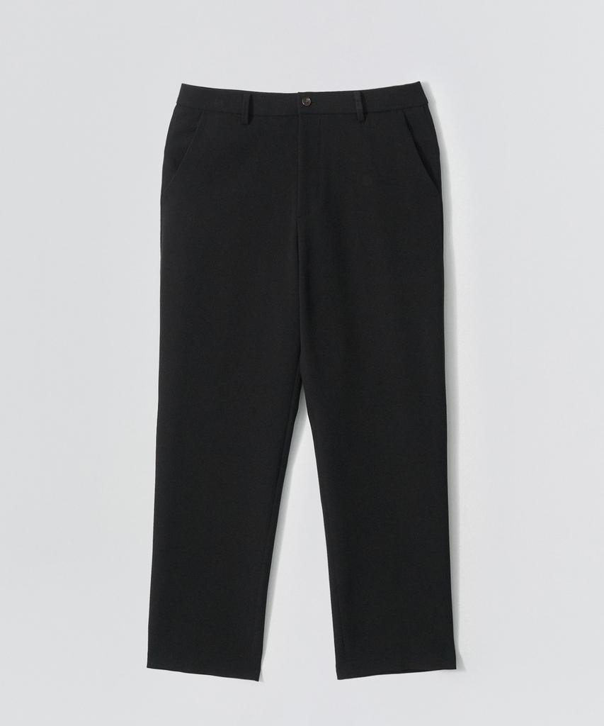 EZIO Hidden Banding Semi-Wide Pants_Black