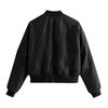 Ladies' Solid Color Fashionable Large Pocket Long Sleeved Zipper Casual Top  Jacket Jacket