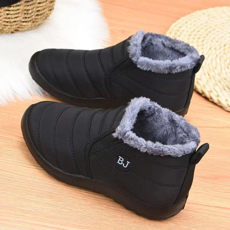 Cloth Shoes for Men In Winter with Plush Insulation and Soft Soles Middle Aged and Elderly Dad Shoes Thick and Non Slip Casual Men's Cotton Boots