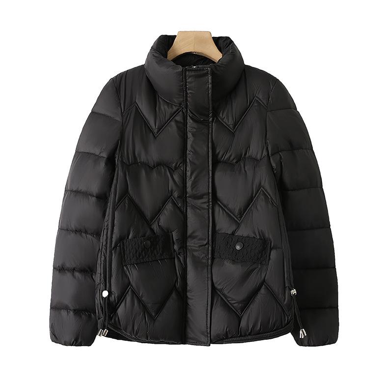 Down cotton-padded clothes women's short new stand-up collar winter cotton-padded clothes women's small loose thickened cotton-padded jacket trendy