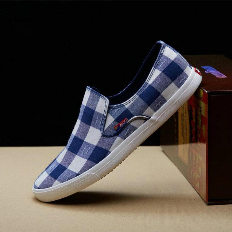 New Arrival Men Casual Canvas Shoes  Fashion Men Black White Flats Laofer Driving Shoes Zapatos Hombre Mens Flats 669