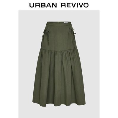 UR High-Waist Ruched Utility Skirt