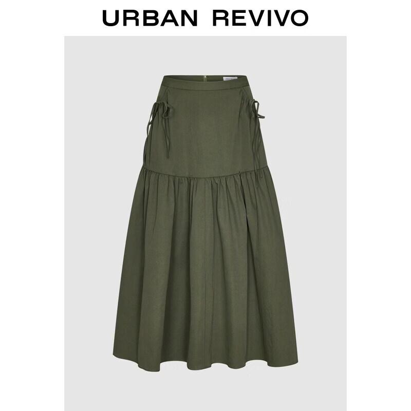 UR High-Waist Ruched Utility Skirt M