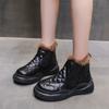 Snow Boots Women's New Winter Velvet Thickened Martin Boots Short Boots Women's Shoes Versatile Heightening Platform Cotton Shoes