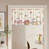 1Pc Animal Cartoon Self-Adhesive Door Curtain Privacy Partition For Bedrooms Living Rooms Bathrooms - No Perforations Needed