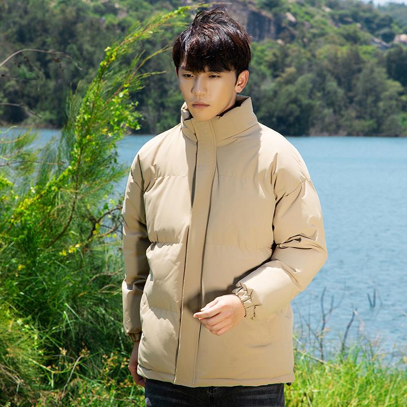 Autumn and Winter New Couple Cotton-padded Clothes Men's Stand-up Collar Bread Clothes Thickened Cotton-padded Jackets Student Cotton-padded Jackets