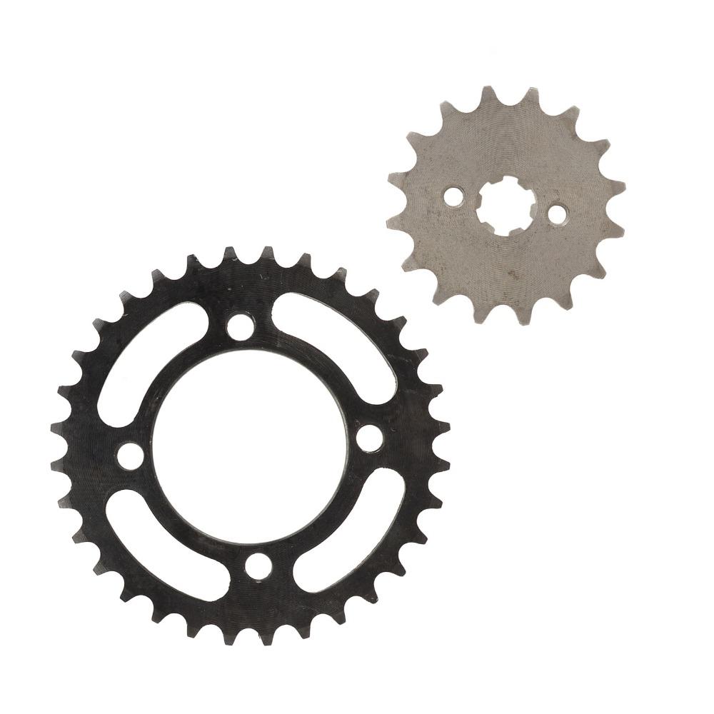 420 Pitch Drive Sprocket Kit Steel Motorcycle Sprocket Set Durable Chain Sprocket Kit  for Bikes