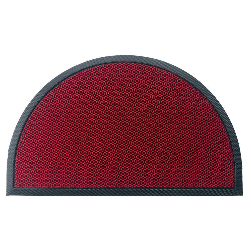 Semi-Circular Non-Slip Elastic Doormat: Dirt-Resistant Indoor Entrance Mat