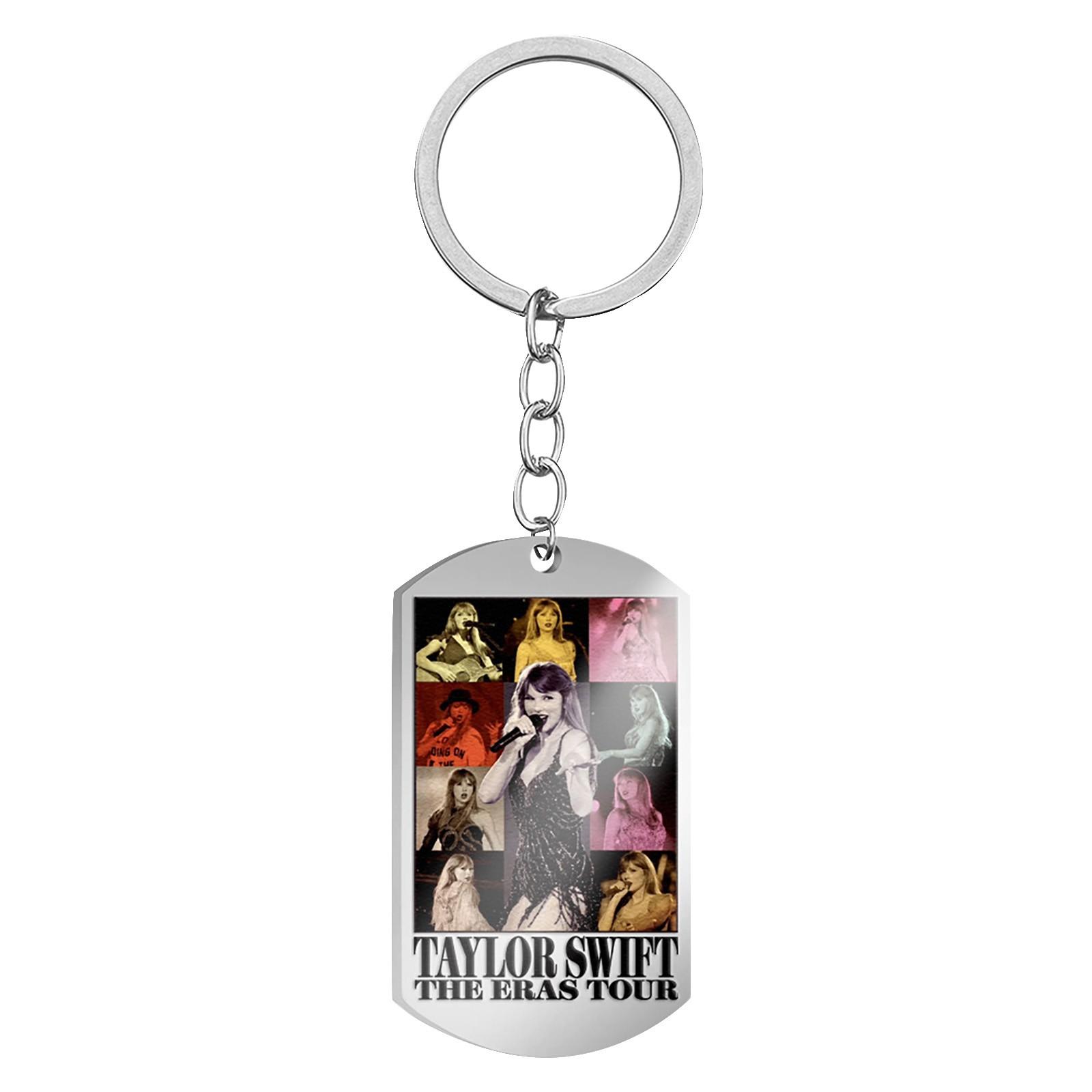 

Music Artist Inspired Tour Keychain Durable Metal Keyring with Engraved Design for Fans and Collectors Gift Souvenir One Size