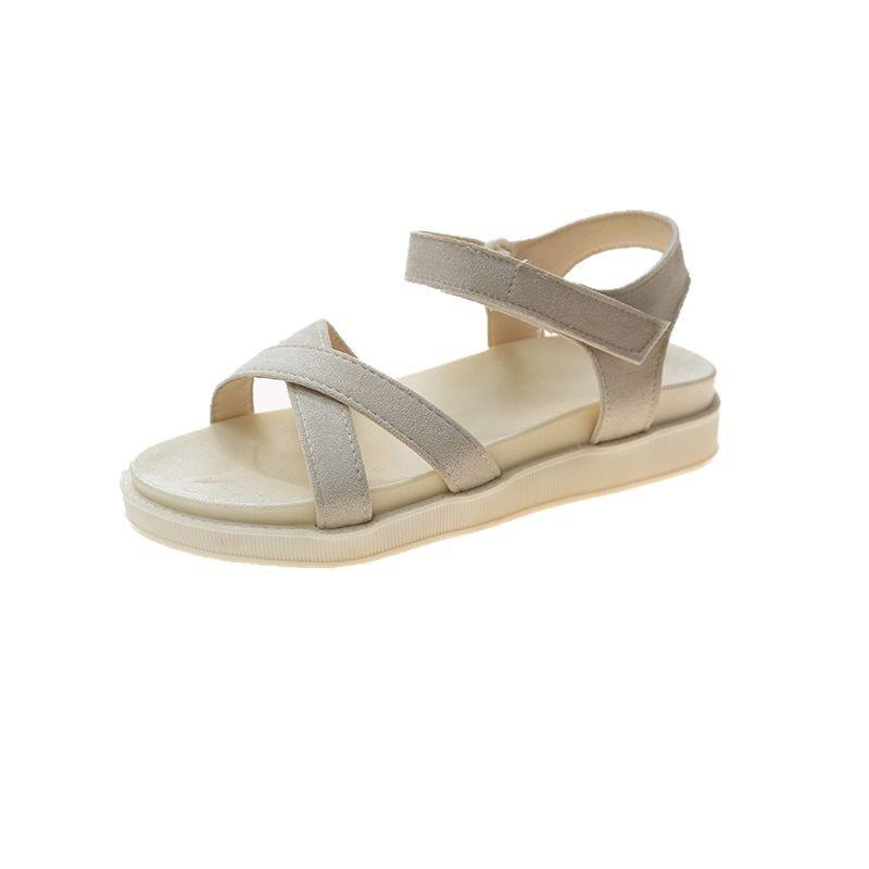 High-end Round Head, Light and Comfortable Muffin Platform Shoes 2025 Summer New Women's Shoes One-button Sandals