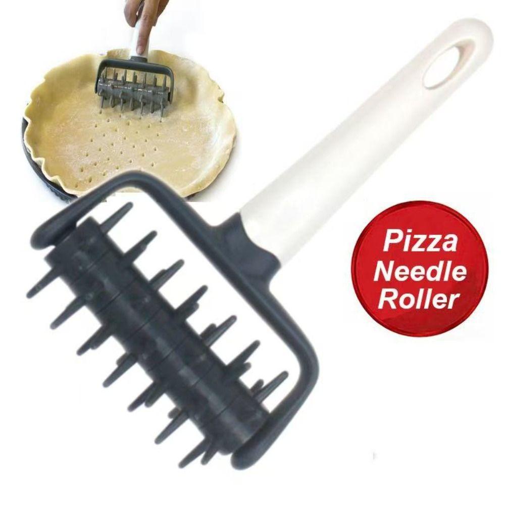 Gear Pizza Rolling Needle Food Grade Pizza Docker Roller Dough Puncher  Kitchen Baking Tool