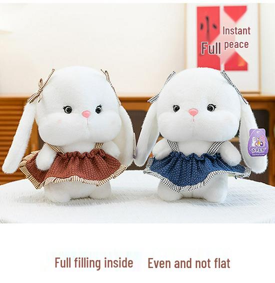 Entzückendes Cartoon-Kaninchen-Plüschtier - Niedliche Baby-Schmusepuppe & Geburtstagsgeschenk