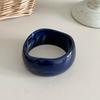 Smudged Wide Chunky Bangle Marbling Cuff Bracelet Vintage Irregular Resin Bracelet  Gifts
