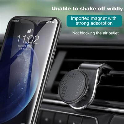 Magnetic Phone Stand Holder L Type Car Mount for Smartphone Universal One-handed Operation Cellphone Bracket