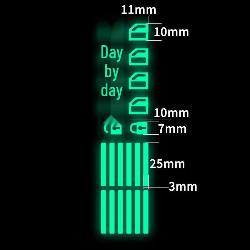 Car Window Switch Fluorescent Luminous Sticker for Glass & Buttons