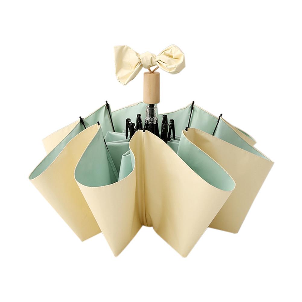 Automatischer, faltbarer, robuster Regenschirm für Männer und Frauen, winddichter Umkehrschirm, windabweisender Reise-Regenschirm