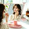 Portable LED Touch-Screen Vanity Mirror with Lighted Makeup Display