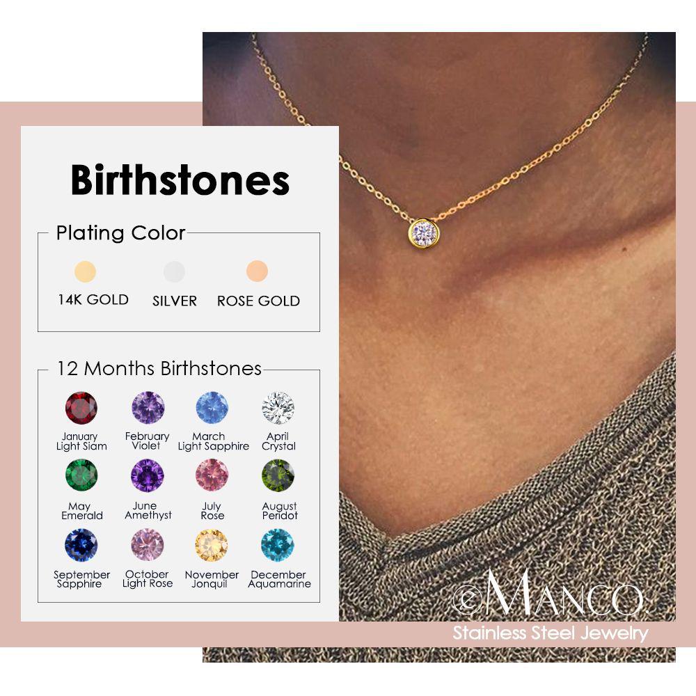 eManco Elegant Titanium Steel Diamond Clavicle Necklace for Women - Versatile, Non-Fading, Stainless Steel Pendant.