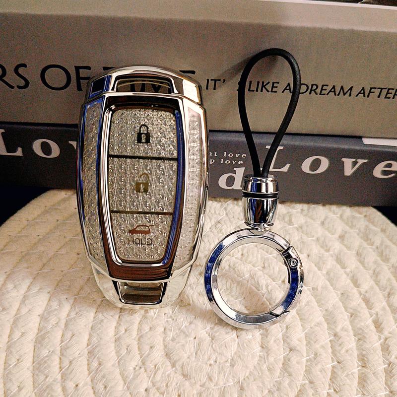 White Diamond Tpu For Hyundai Kona I30 Ix35 Solaris Azera Elantra Grandeur Ig Smart Remote Car Key Case Cover Fob Holder