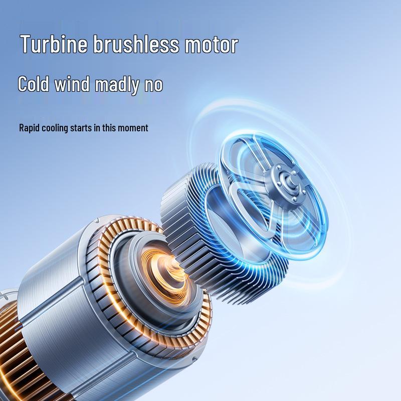 Portable Mini High-Speed Digital Display Handheld Fan for Outdoor Cycling