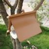 Holder, Creative PU Leather Toilet Tissue Roll Dispenser and Hangers Wall Mounted for