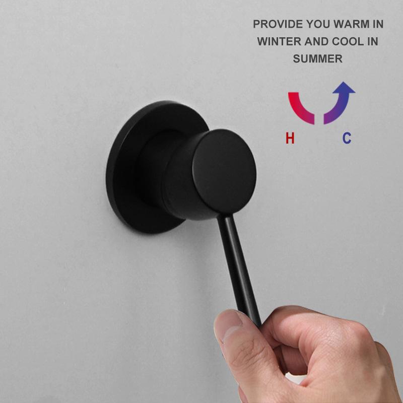 Black Stainless Steel Handheld Sprayer Bidet Shower Shattaff with Shower Hose and Bracket for Bathroom Toilet Hot Cold Water