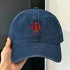 Cross Of Saint James  Sun Baseball Cap Vintage Couple Women Washed Trucker Hat Sunscreen Print Outdoor Sports Baseball Caps Gift
