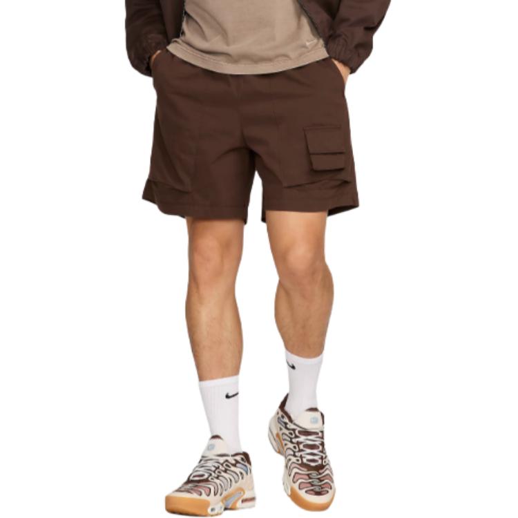 Nike Elastic Solid Color Pocket Casual Shorts Men Shorts Baroque-Brown FN3217-237