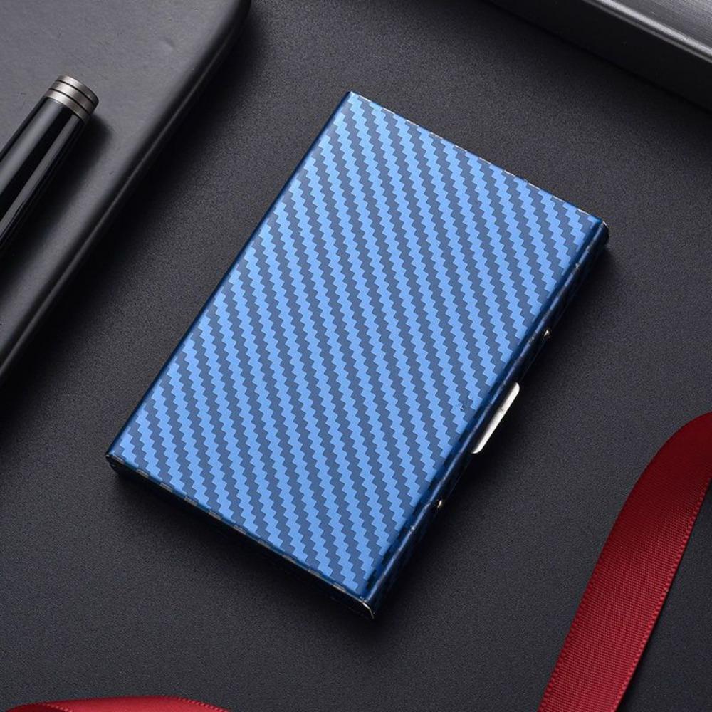 Business 6/10 Slots Credit Card Holder Anti RFID Slim Debit Box Stainless Metal Case Porte Carte Travel