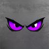 Fierce Eyes Motorcycle Sticker Bold Pattern 1PC Waterproof Decal for Bumpers Laptops Skateboards Windows