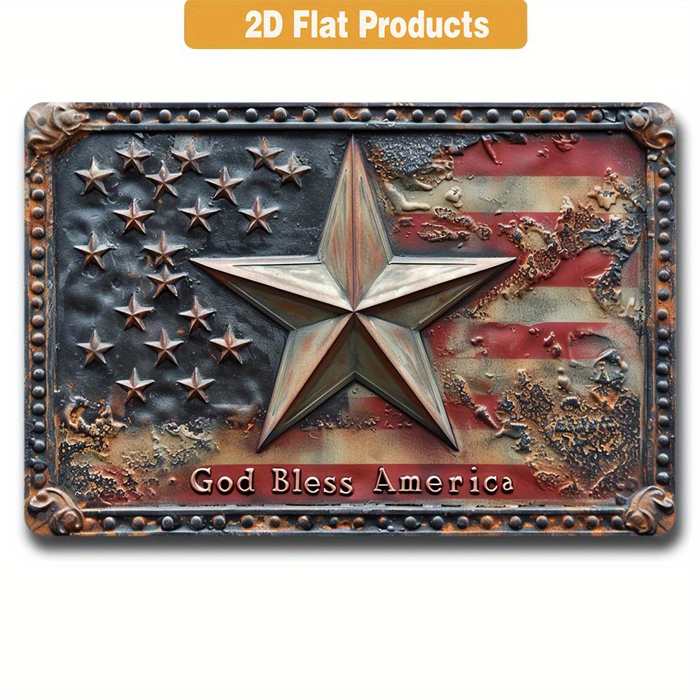 FJ Vintage Decor Metal Tin Signs 2D Flat Printing Retro Posters Room Decoration Home Bar Pub Club Wall Art Decor