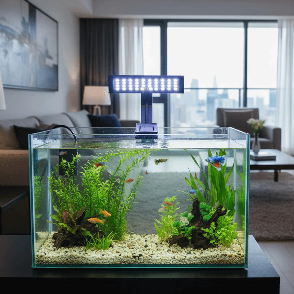 Fishbowl Lighting 7W Fish Tank Clip Light Ultra-thin Energy Saving Plant Growth Light Splash-proof Water Grass Light Office