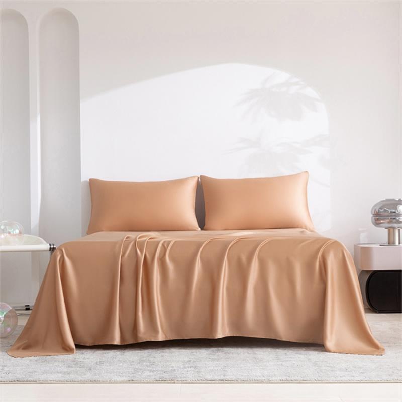 Reines Bambus Bettwäsche Set 4/6 Teile Luxus 100% Bio Bambus Bettwäsche Set Glatt Weich Spannbettlaken Oberlaken Kissenbezug Seidig