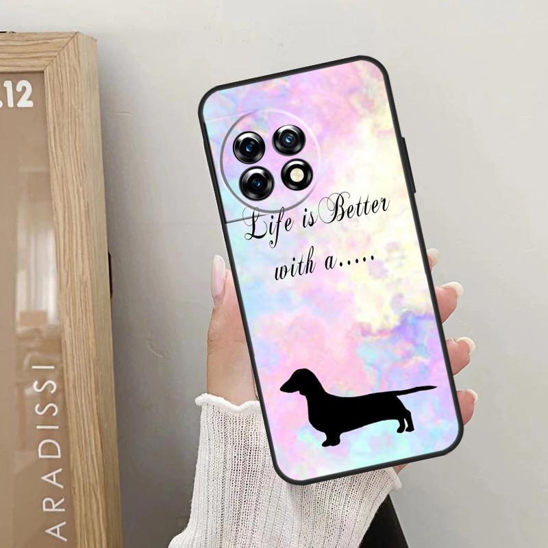 Sausage Dog Dachshund Quotes Case For OnePlus Nord 5 CE 3 4 Lite N20 N30 OnePlus 13T 13R 12R 10T 10R 10 11 12 13 15 Cover