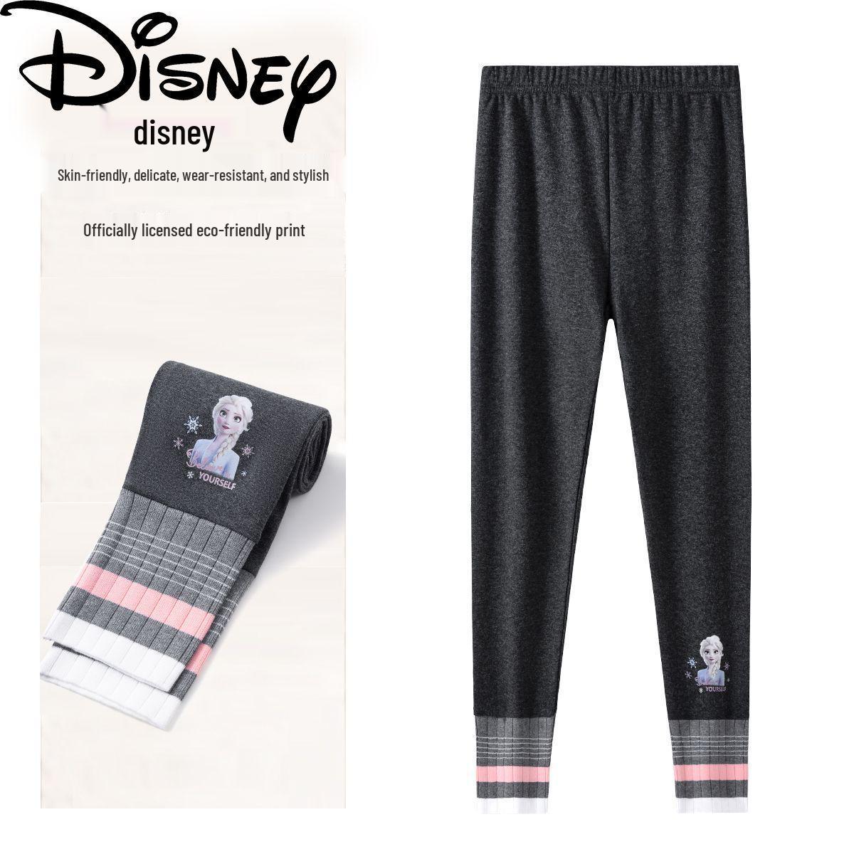 Disney Elsa Princess Girls  Autumn/Winter Leggings - Fashionable, Casual, Elastic Versatile Pants 140cm