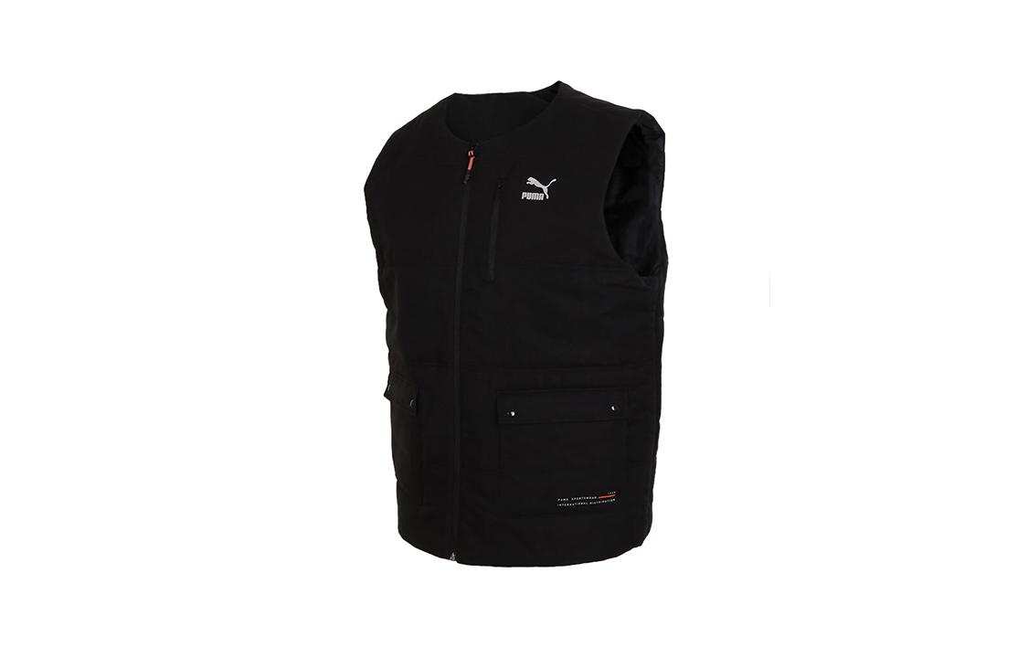 PUMA Vests Men s Black Crew Neck Moderate Other 530284-01 M