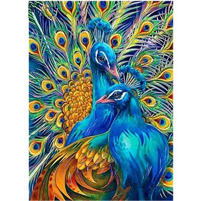 Completo 5D pittura diamante fai da te animale pavone diamante ricamo punto croce decorazioni per la casa regalo fatto a mano