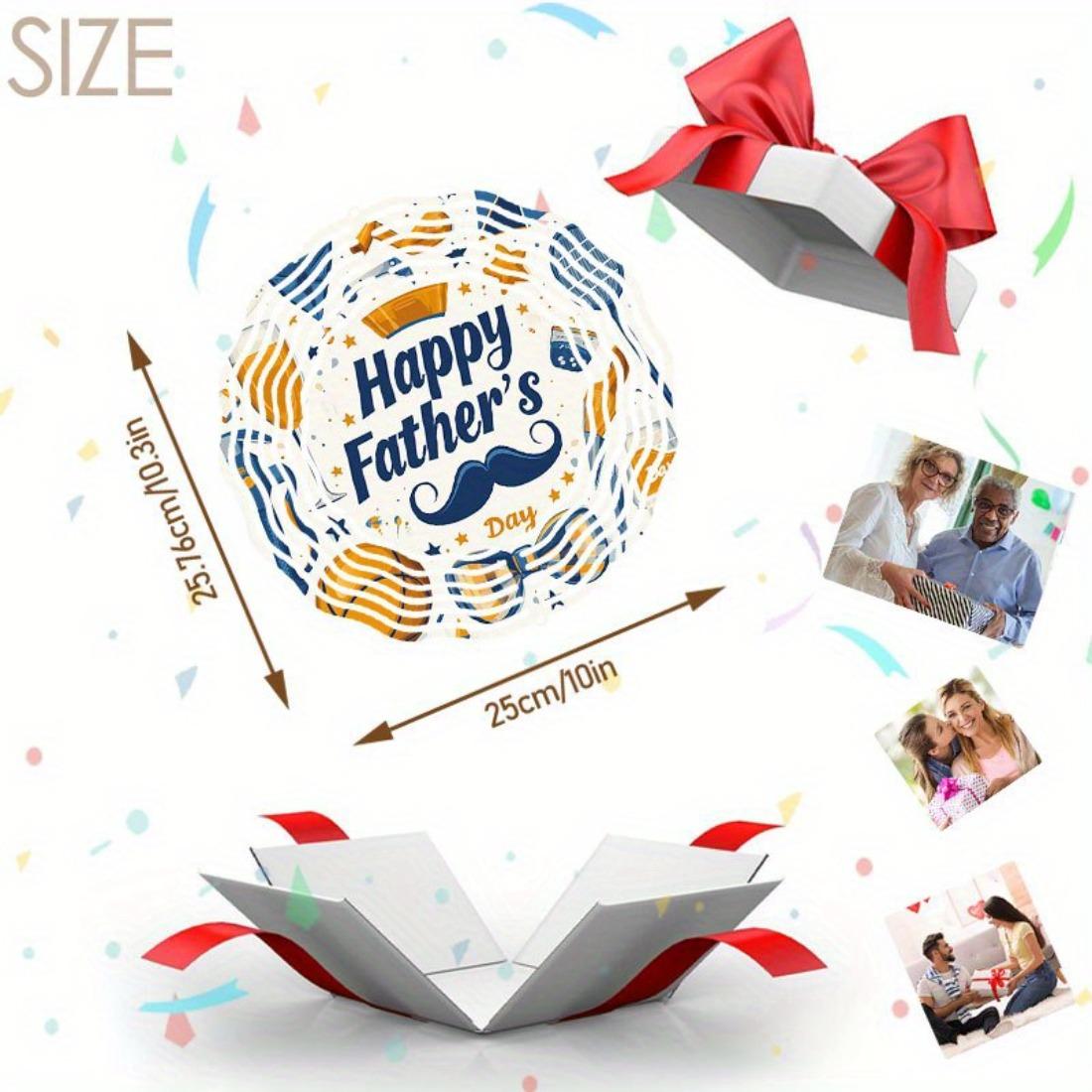 

Металлический вращающийся 3D колокольчик для ветра ко Дню отца, уличный декор с мандалой, звездами, воздушными шарами, дизайном усов, не требует электричества, садовое искусство, подарок для папы